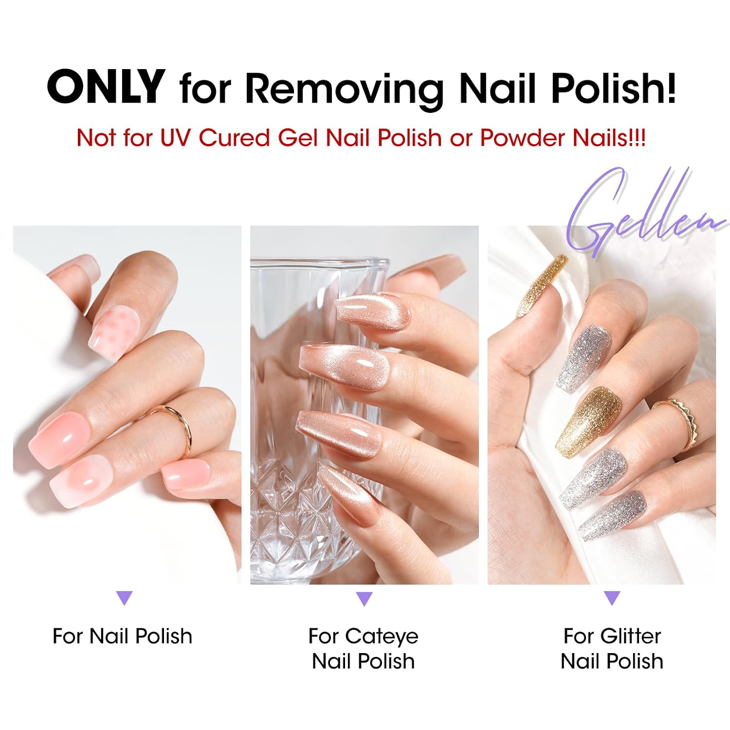 Detalle 2 de Gellen Nail Polish Remover 6.09 fl oz ๐