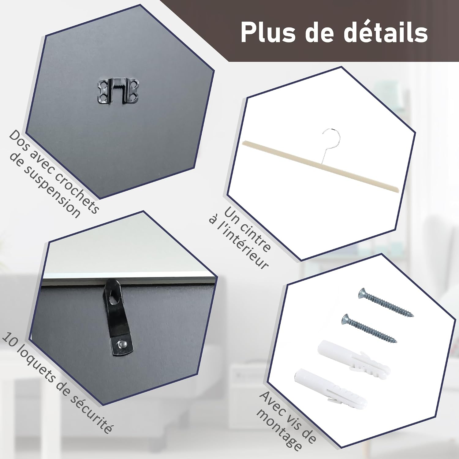 Detalle 1 de HOMCOM AC0-004V00BK kader voor sportshirt, 70 x 90 cm, uv-bestendig acryl