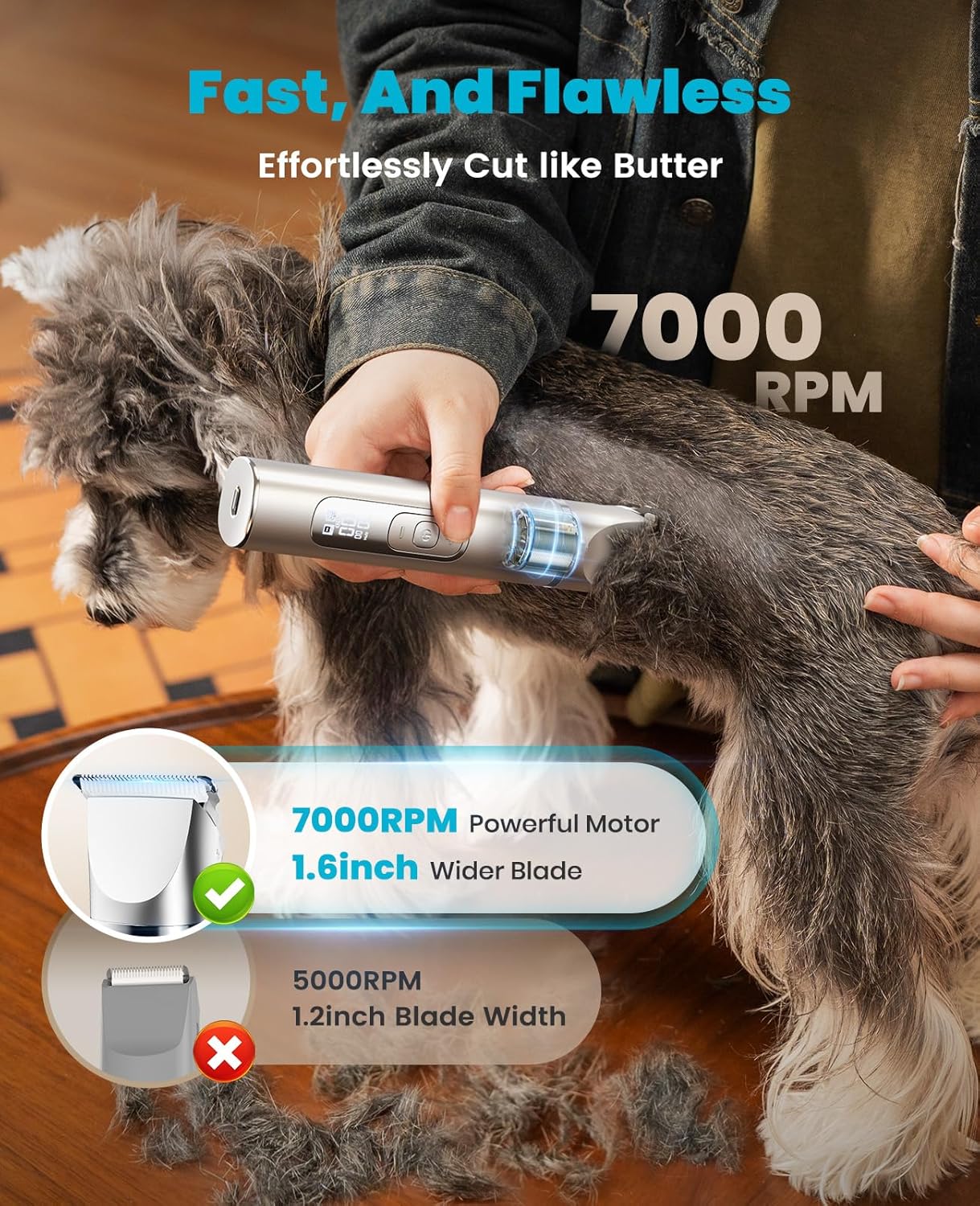 Thumbnail 6 de oneisall Dog Clippers Grooming Kit 4-in-1 — Cordless trimmer for pets ✂