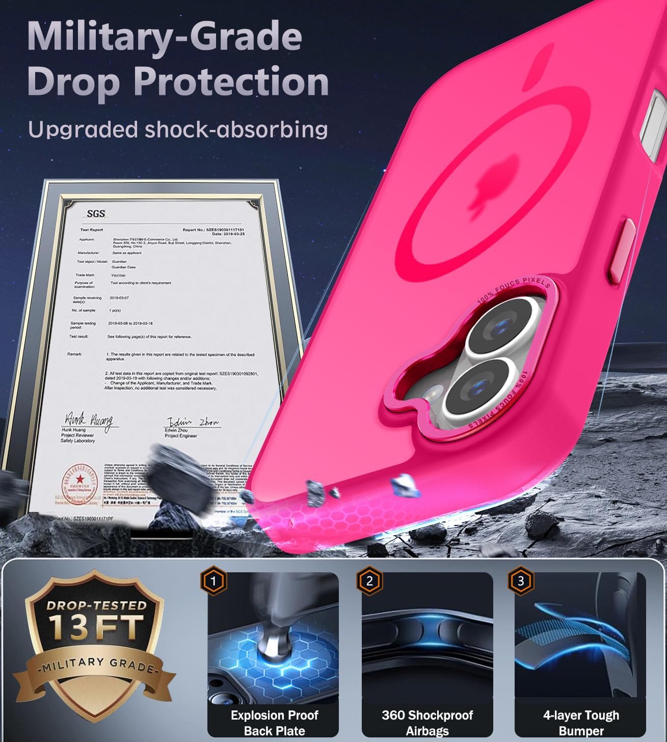Thumbnail 4 de Newfuture iPhone 16 Magnetic Slim Case 13ft