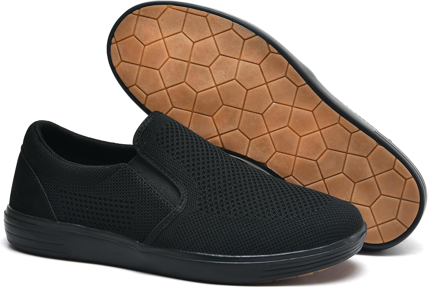 Detalle 2 de Konhill Herren Slip On Schuhe Trainers – Casual, atmungsaktiv und komfortabel
