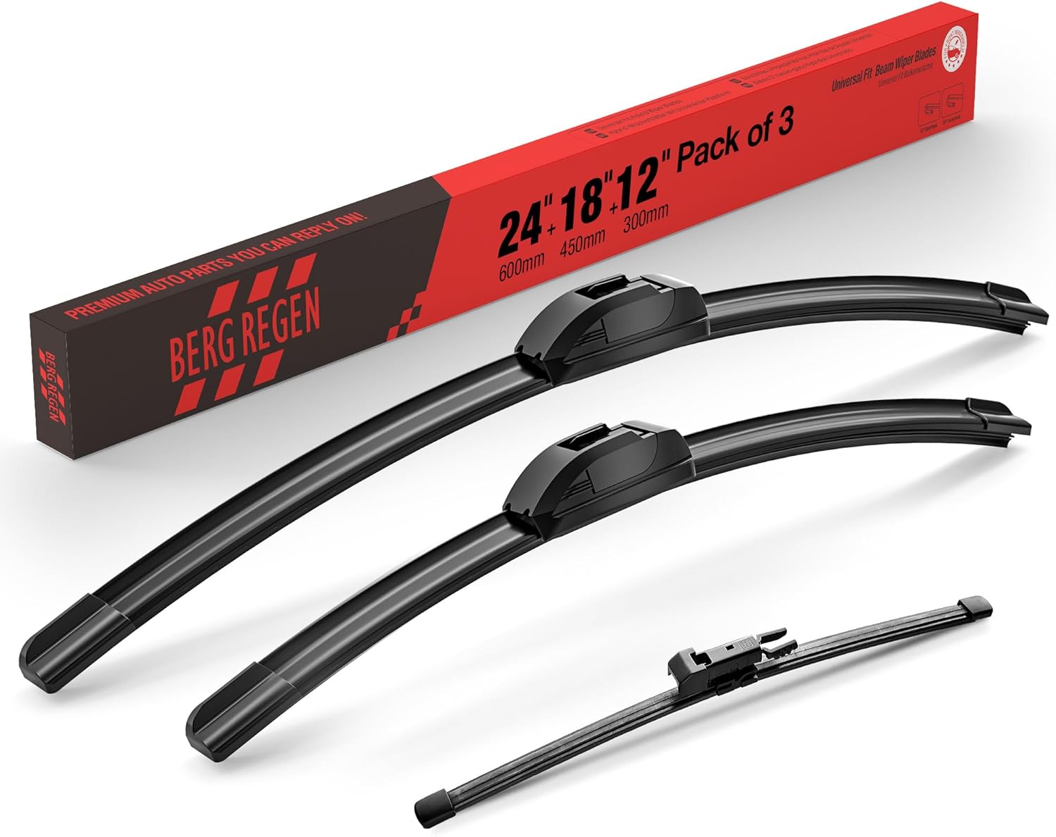 Thumbnail 6 de BERG REGEN 24" + 19" Windshield Wiper Blades (Set of 3) for Dodge Journey 2010–2020