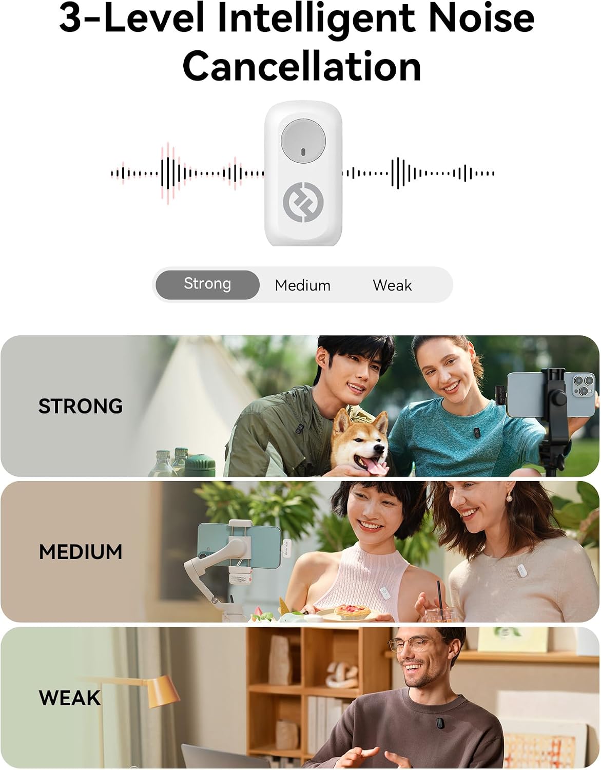 Thumbnail 2 de Hollyland LARK A1 Wireless Magnetic Lavalier Microphone, 2 Transmitters