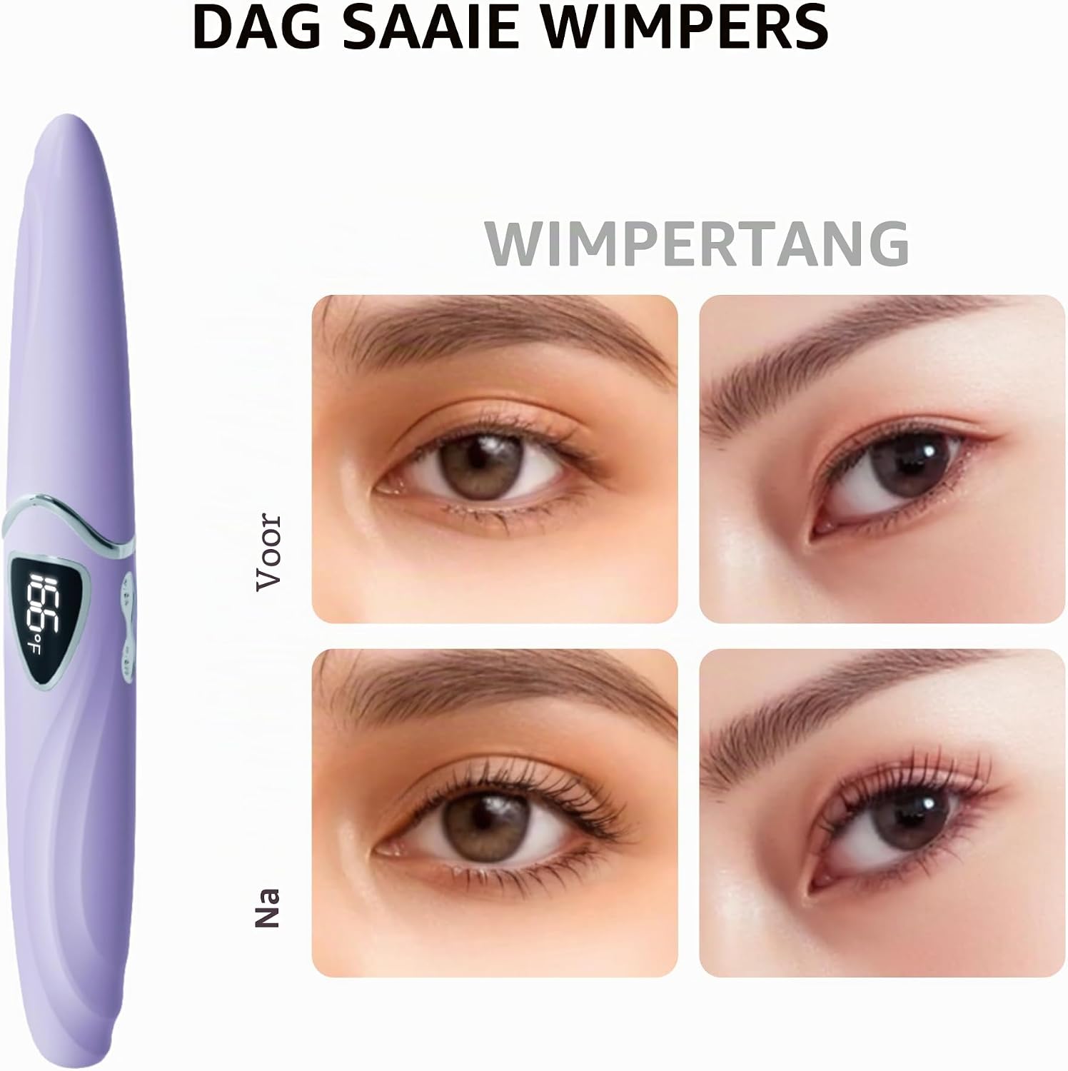 Thumbnail 1 de EYECURL S600 verwarmde wimperkrultang met temperatuurregeling en led-display