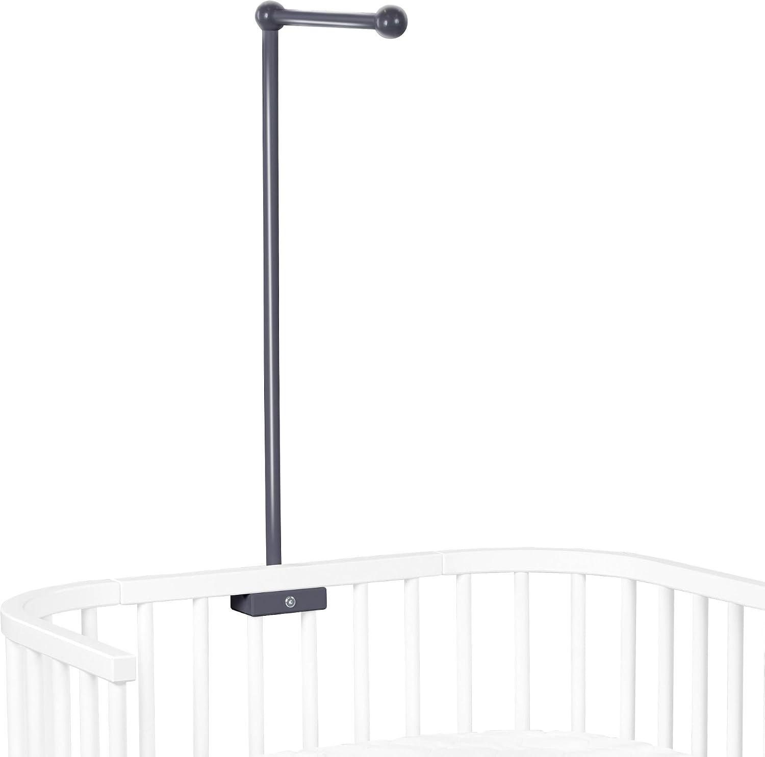 Detalle 2 de babybay Babybay_100637 – przenośny uchwyt do łóżeczka, okrągłe pręty, szary