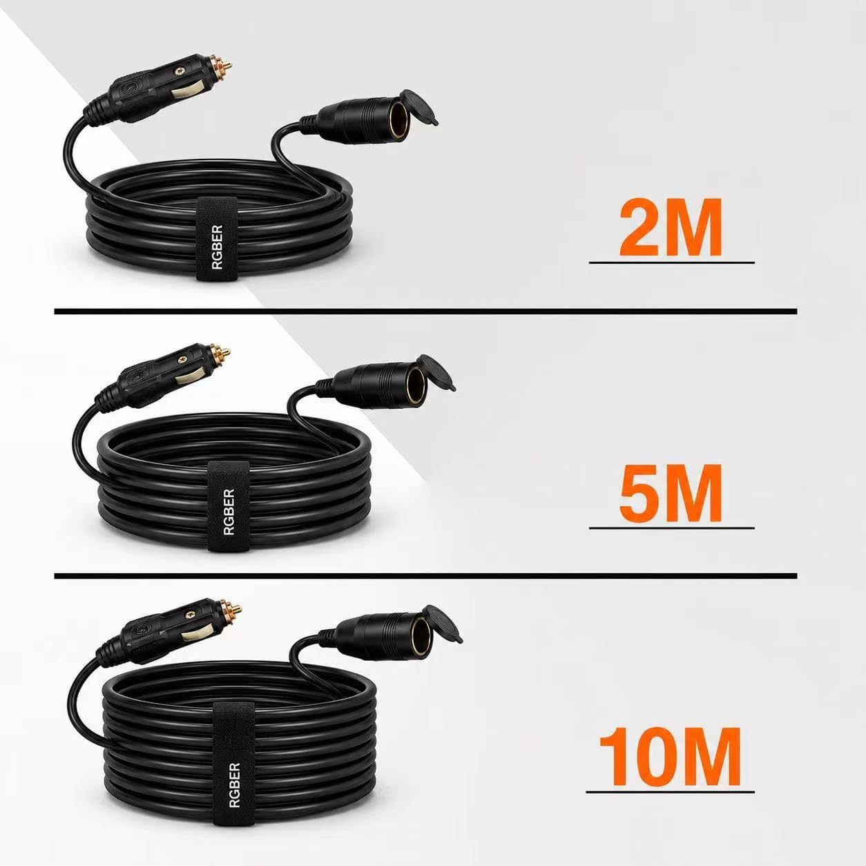 Thumbnail 1 de RGBer® 12V Zigarettenanzünder Verlängerungskabel mit Stecker – passend für Auto-Kühlbox und Kompressor