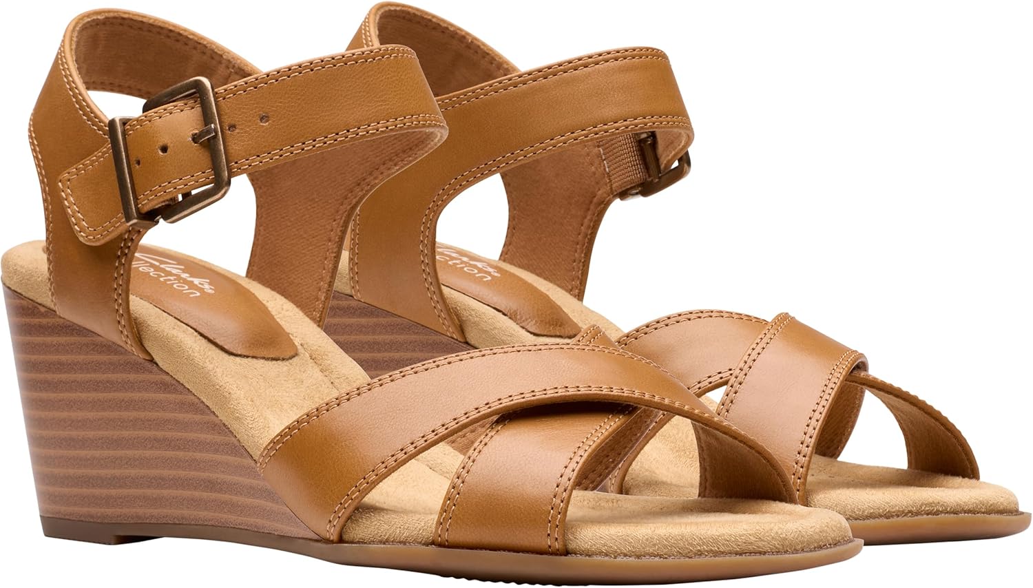 Thumbnail 3 de Clarks Emmalae Iris Sandale Femme en cuir respirant, souple et confortable