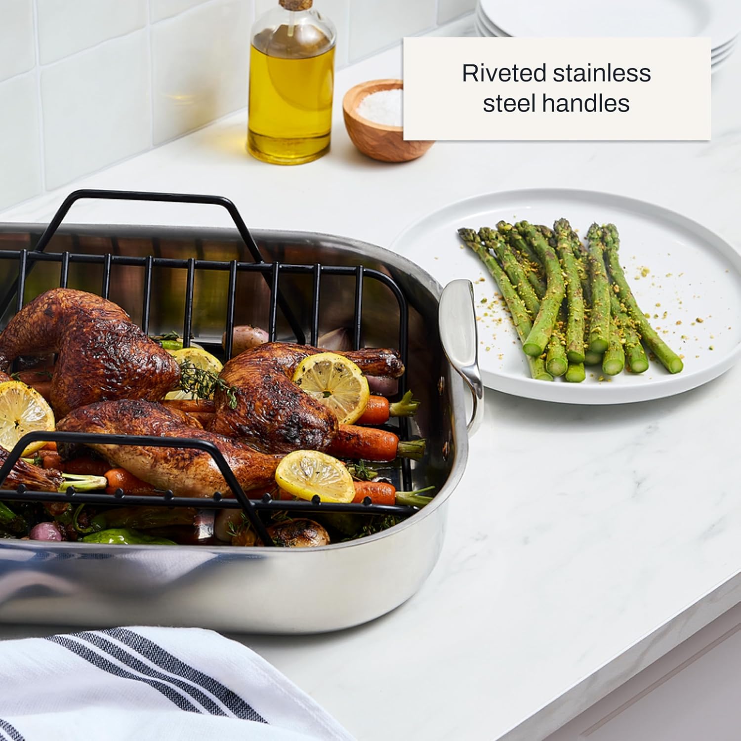Thumbnail 3 de All-Clad stainless steel roaster 13" x 16