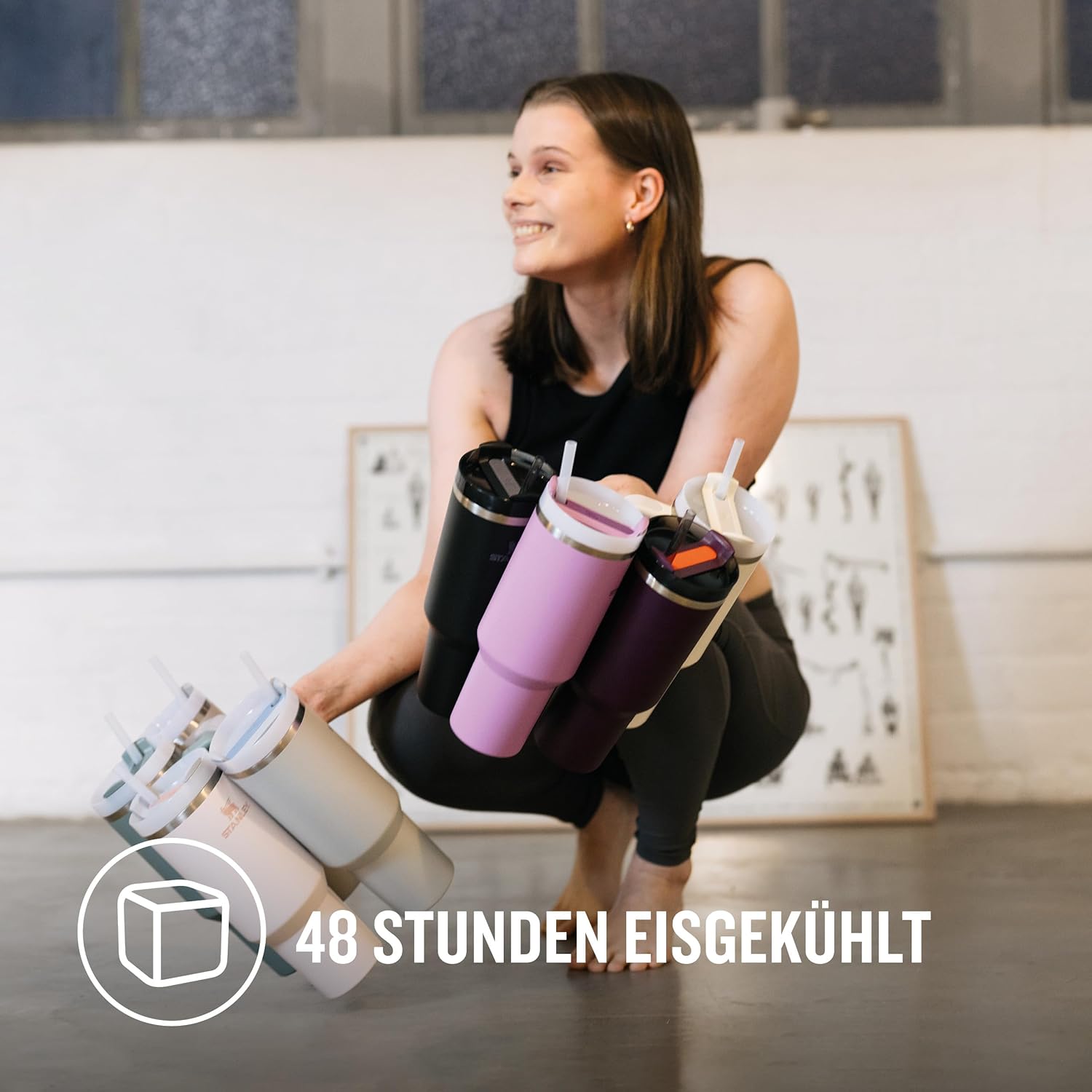 Thumbnail 3 de STANLEY 1913 Quencher H2.0 Flowstate Trinkflasche (1,2 l) mit Strohhalm – 48 Stunden eisgekühlt