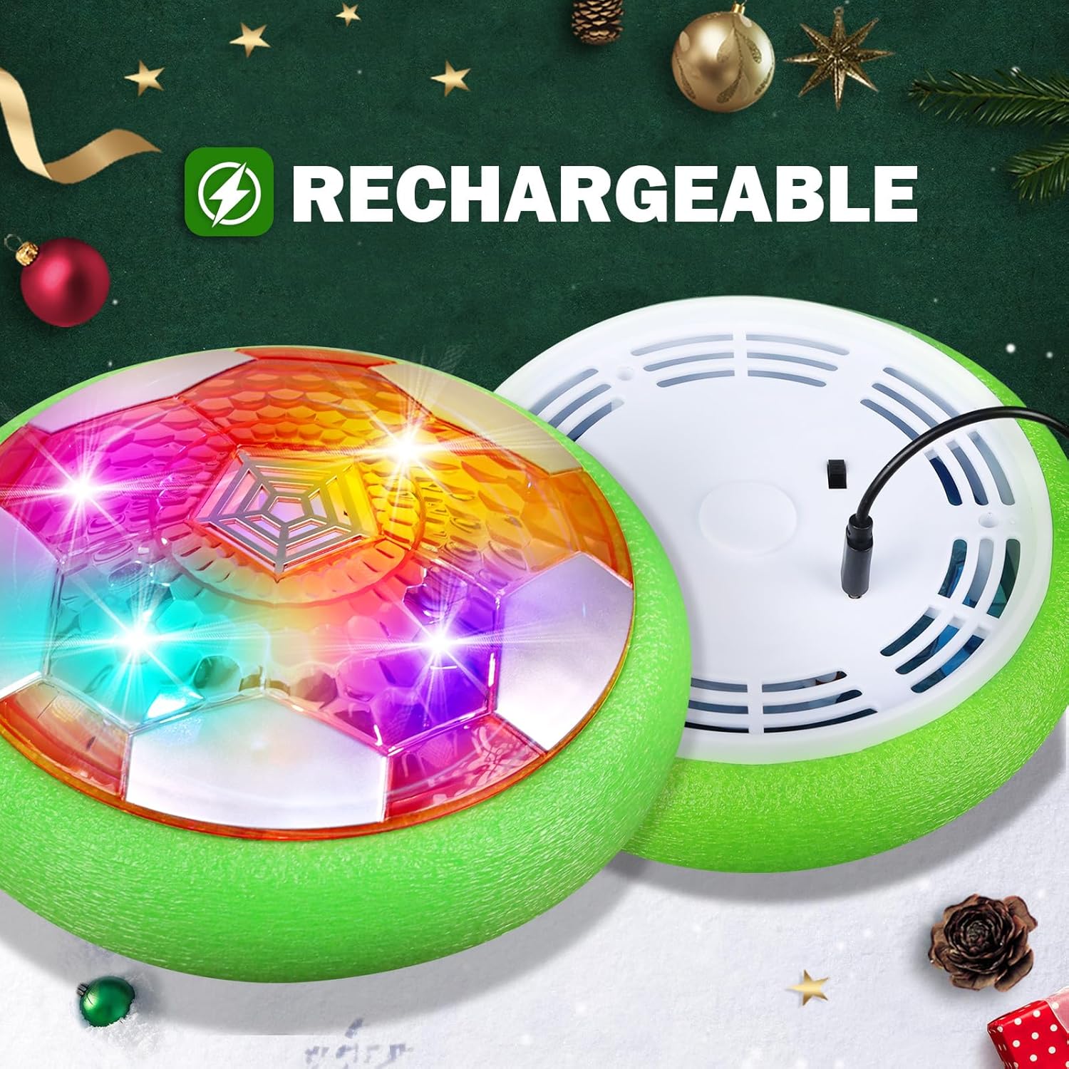 Thumbnail 1 de OMWay Hover Football LED, rechargeable