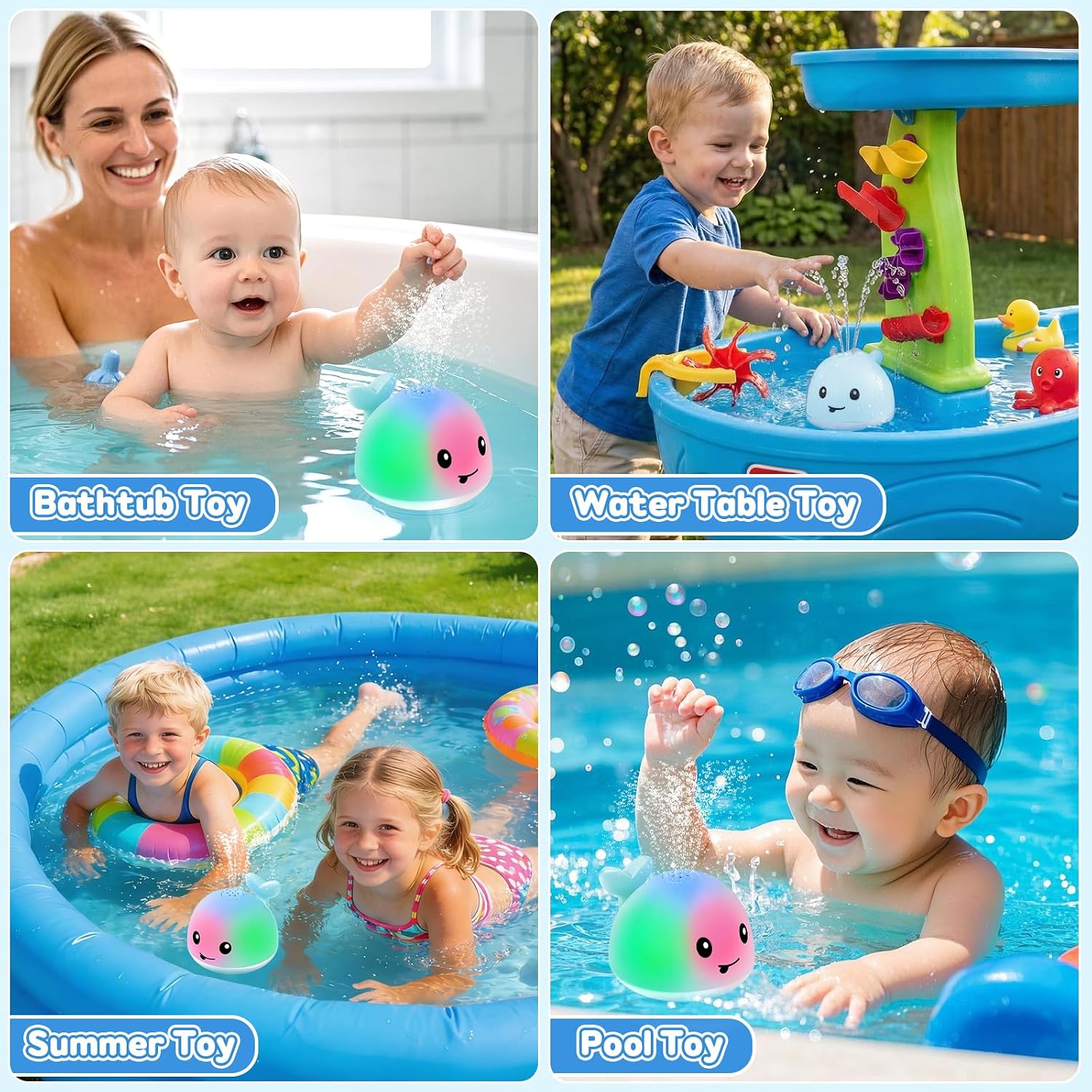 Thumbnail 6 de Whale Bath Toy Sprinkler for Kids, light up