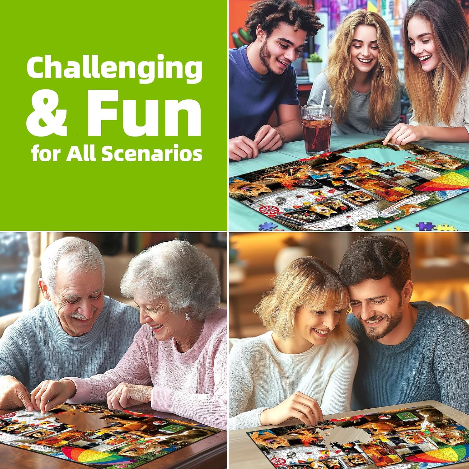 Detalle de 500-Piece Adult Jigsaw Puzzle