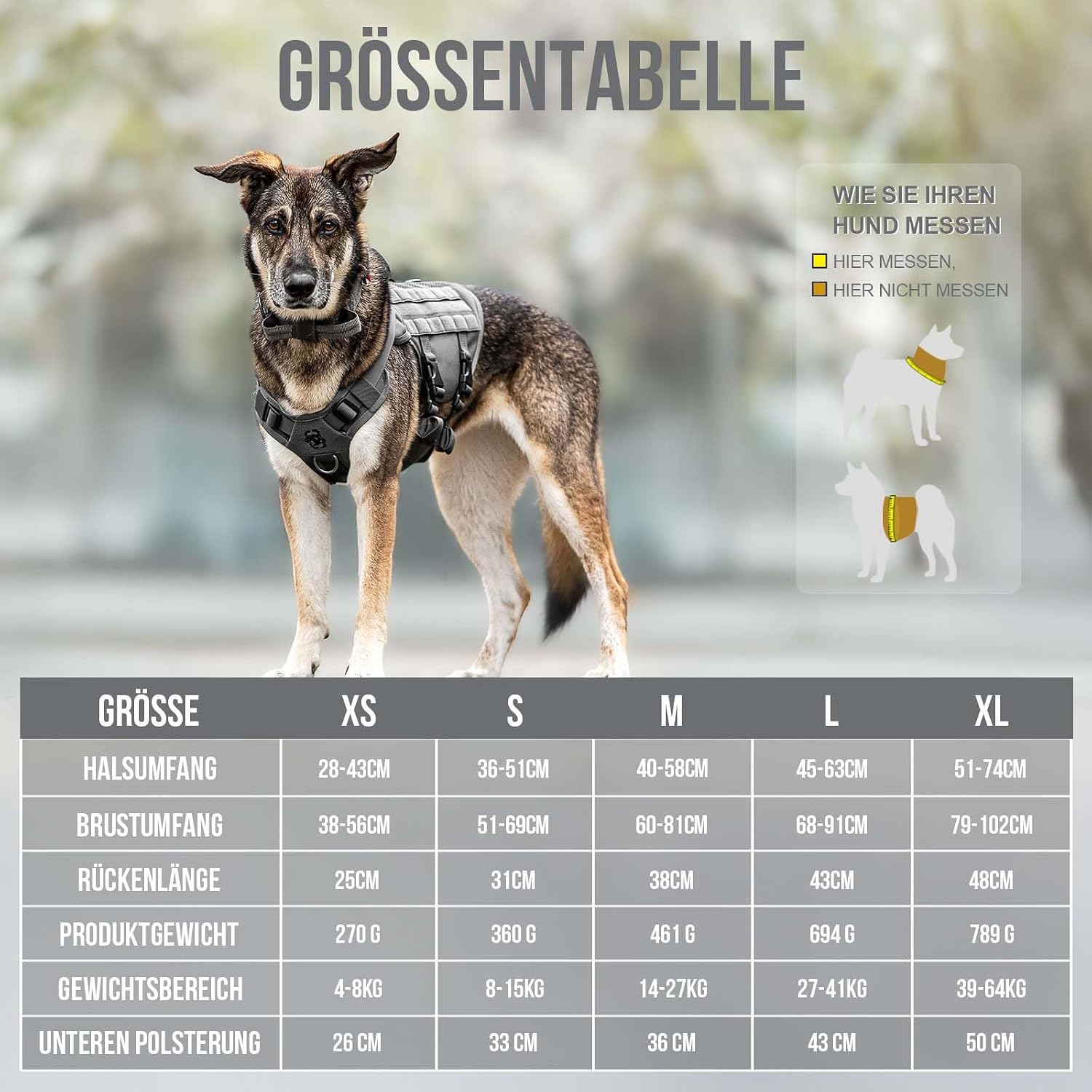 Detalle 2 de OneTigris AIRE MESH Hundegeschirr L für 27-41 kg