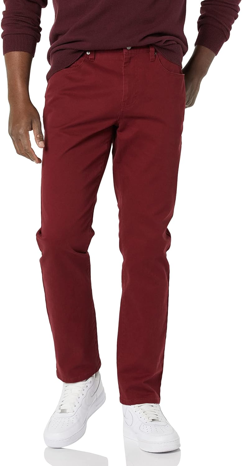 Thumbnail 6 de Amazon Essentials men’s Relaxed-Fit 5-pocket stretch twill trousers, dark grey (36W / 29L)