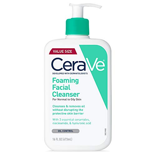 Detalle de CeraVe Foaming Facial Cleanser for Oily Skin (16 fl oz)