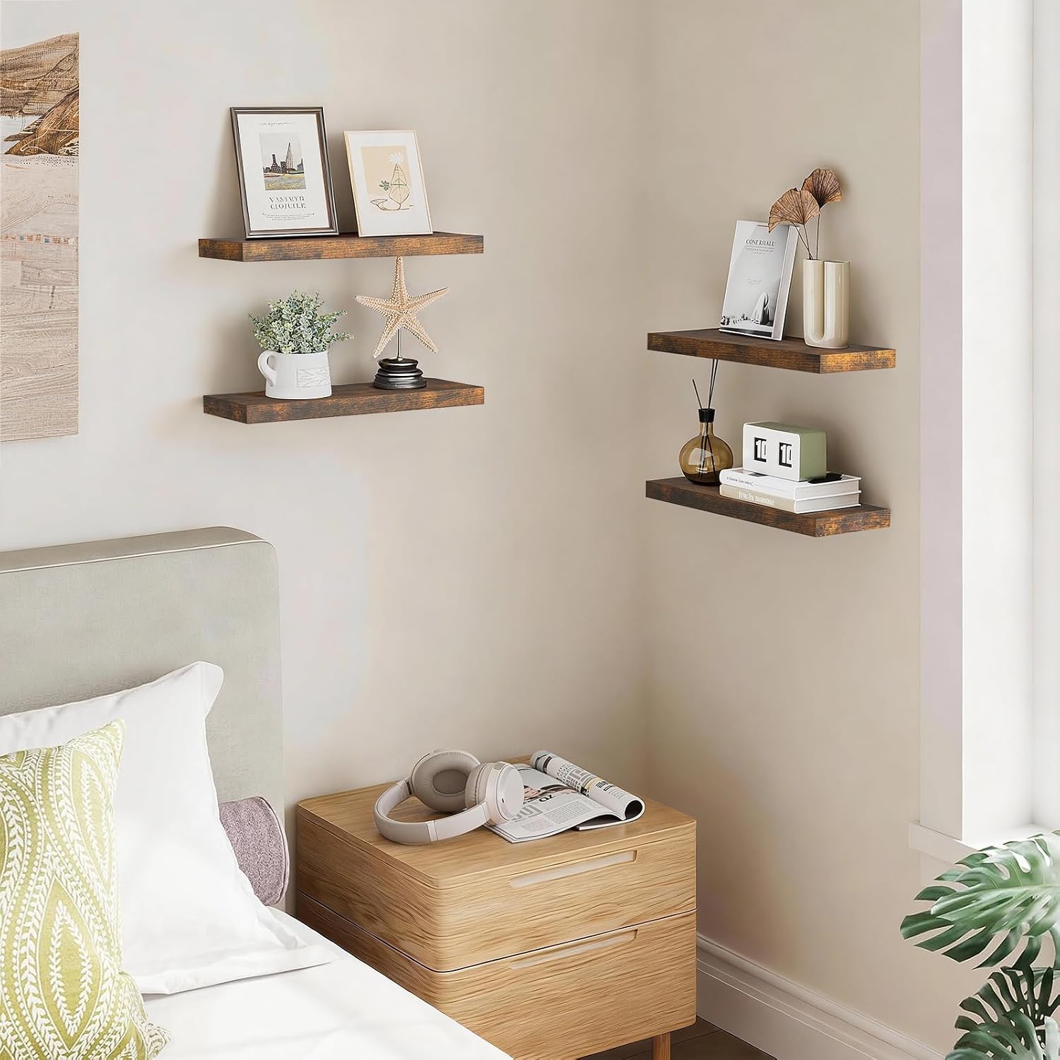 Detalle 1 de BAYKA Floating Shelves, 15.7 in