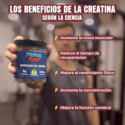 Thumbnail 3 de Primal Pump Gominolas de Creatina Monohidratada 4.5 g – Frambuesa, Vegano y Sin Gluten