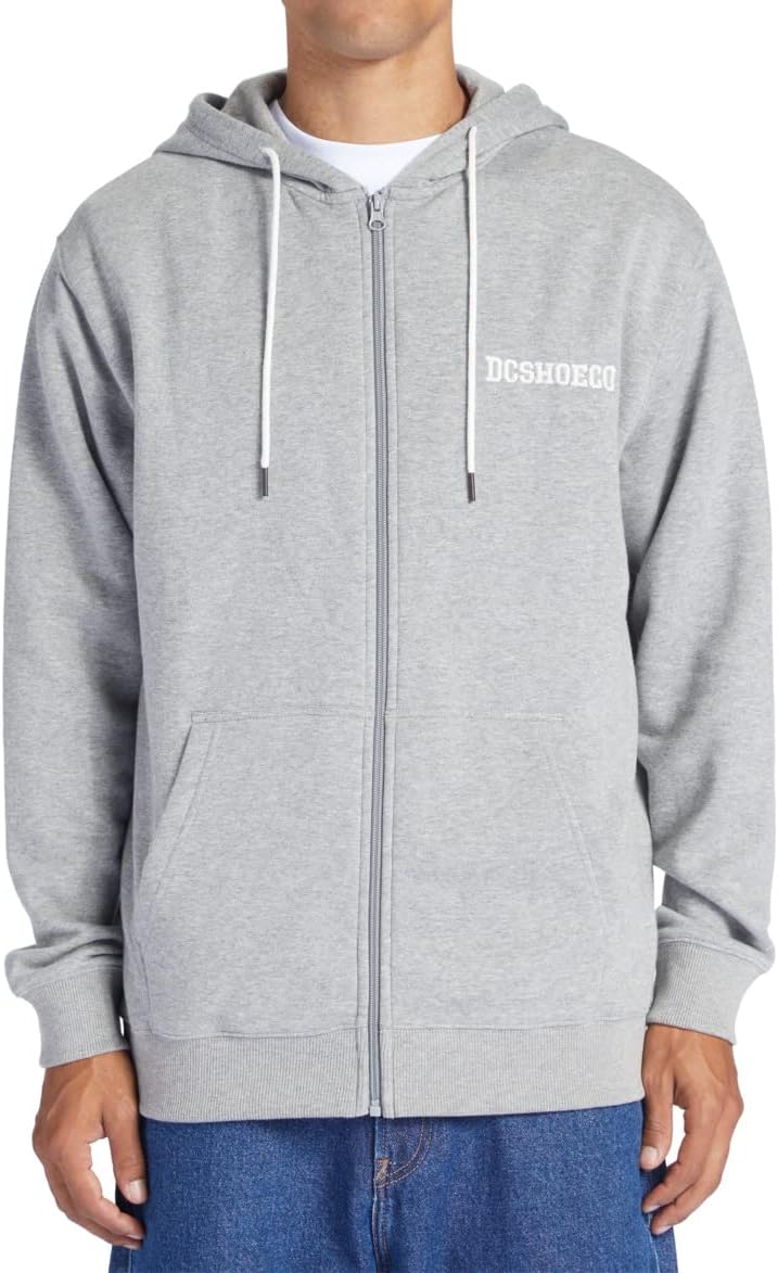 Detalle de DC Shoes Baseline ZH Sweater Homme (Lot de 1) — Sweat à capuche en molleton coton/polyester