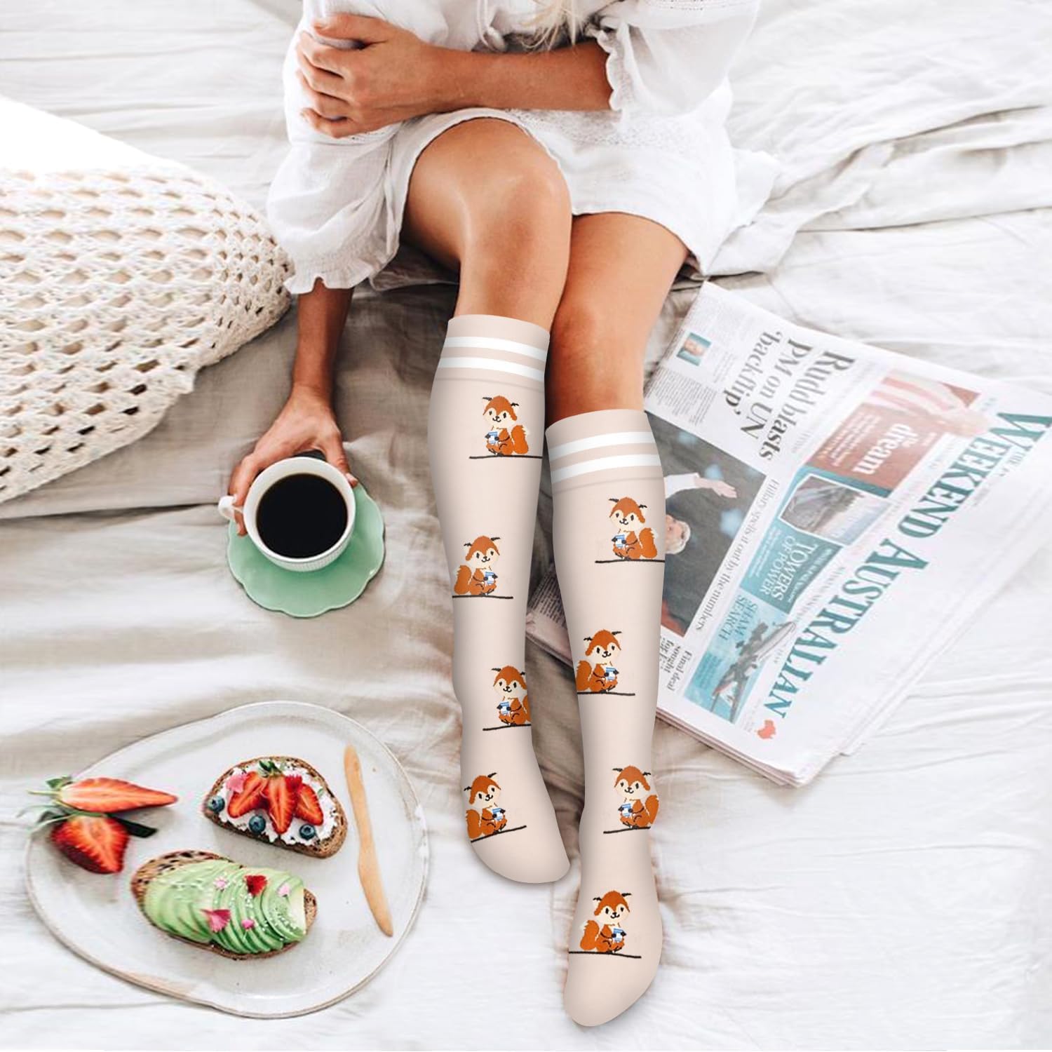 Detalle de Bluemaple 6-Pack Copper Compression Socks, Graduated Support for Everyday Wear