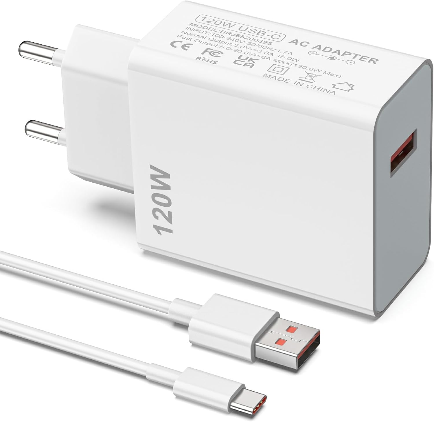 Detalle de shefor 120W Caricabatterie USB Type-C 6A