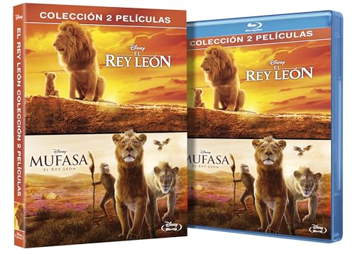 Detalle de Mufasa y El Rey León Pack Blu-ray 1-2
