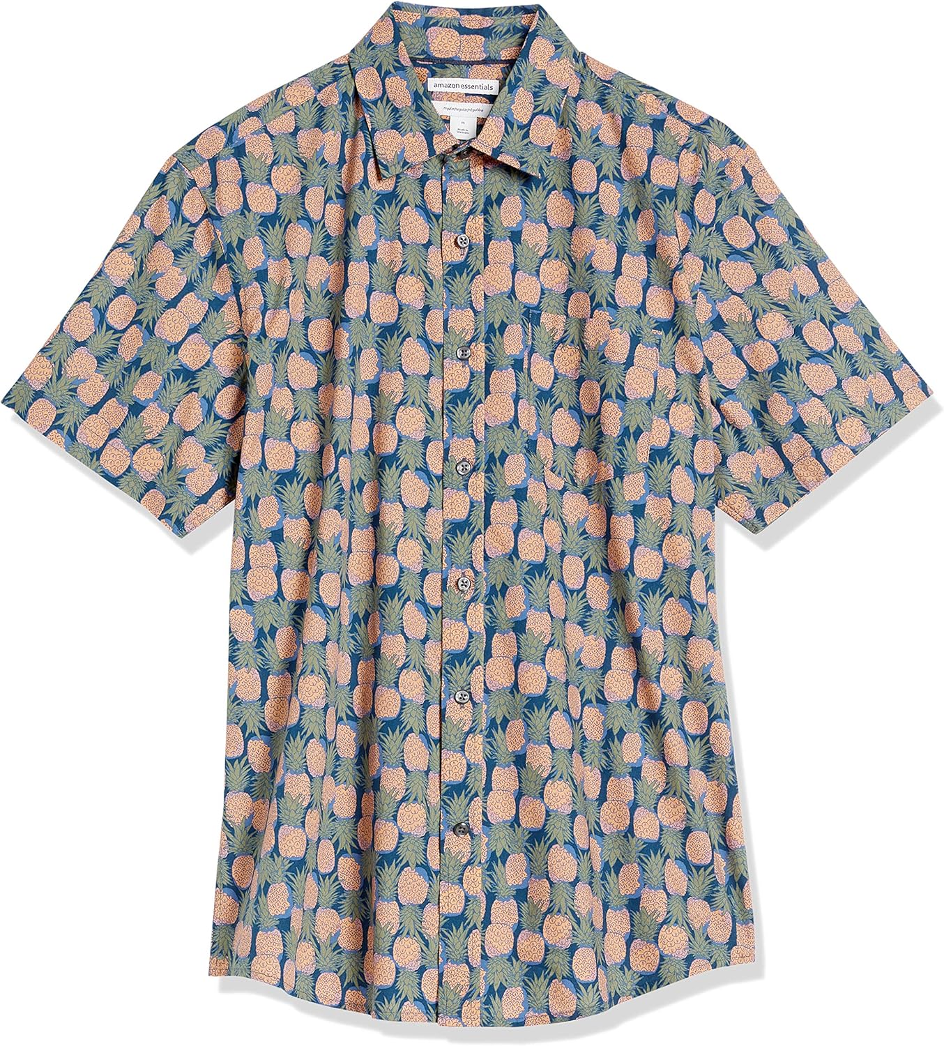 Thumbnail 5 de Amazon Essentials Men’s Regular-Fit Short-Sleeve Print Shirt