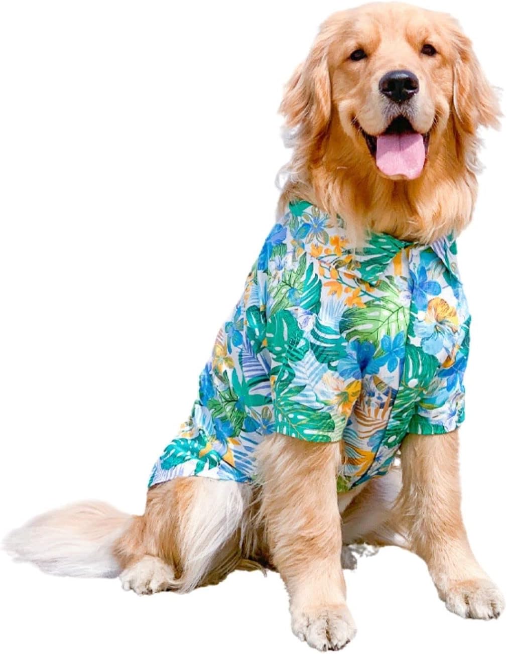 Thumbnail 6 de Dog Hawaiian Shirt for Medium to Large Dogs (8XL, Red) – Summer Breathable Beach T-Shirt
