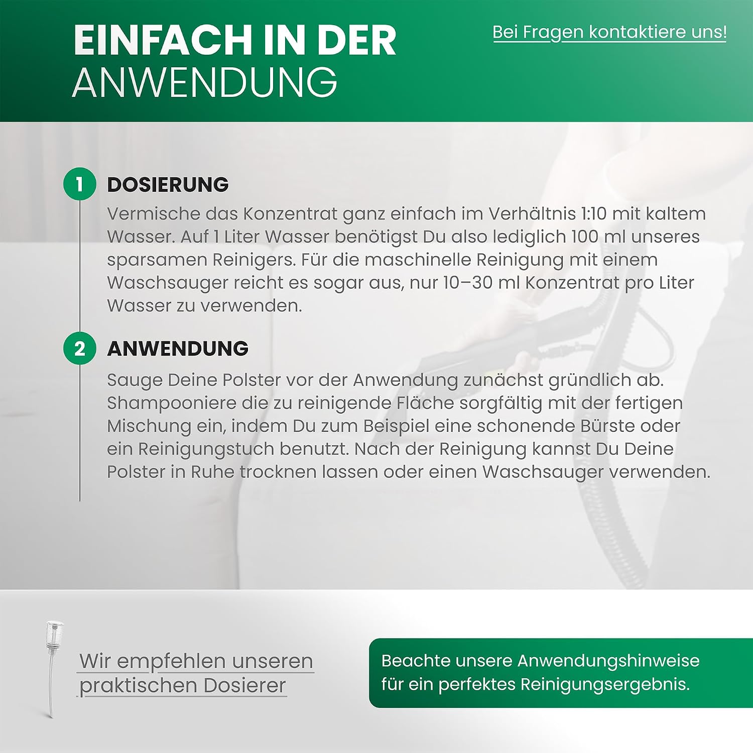 Detalle 2 de BiOHY Premium Polsterreiniger 1 l