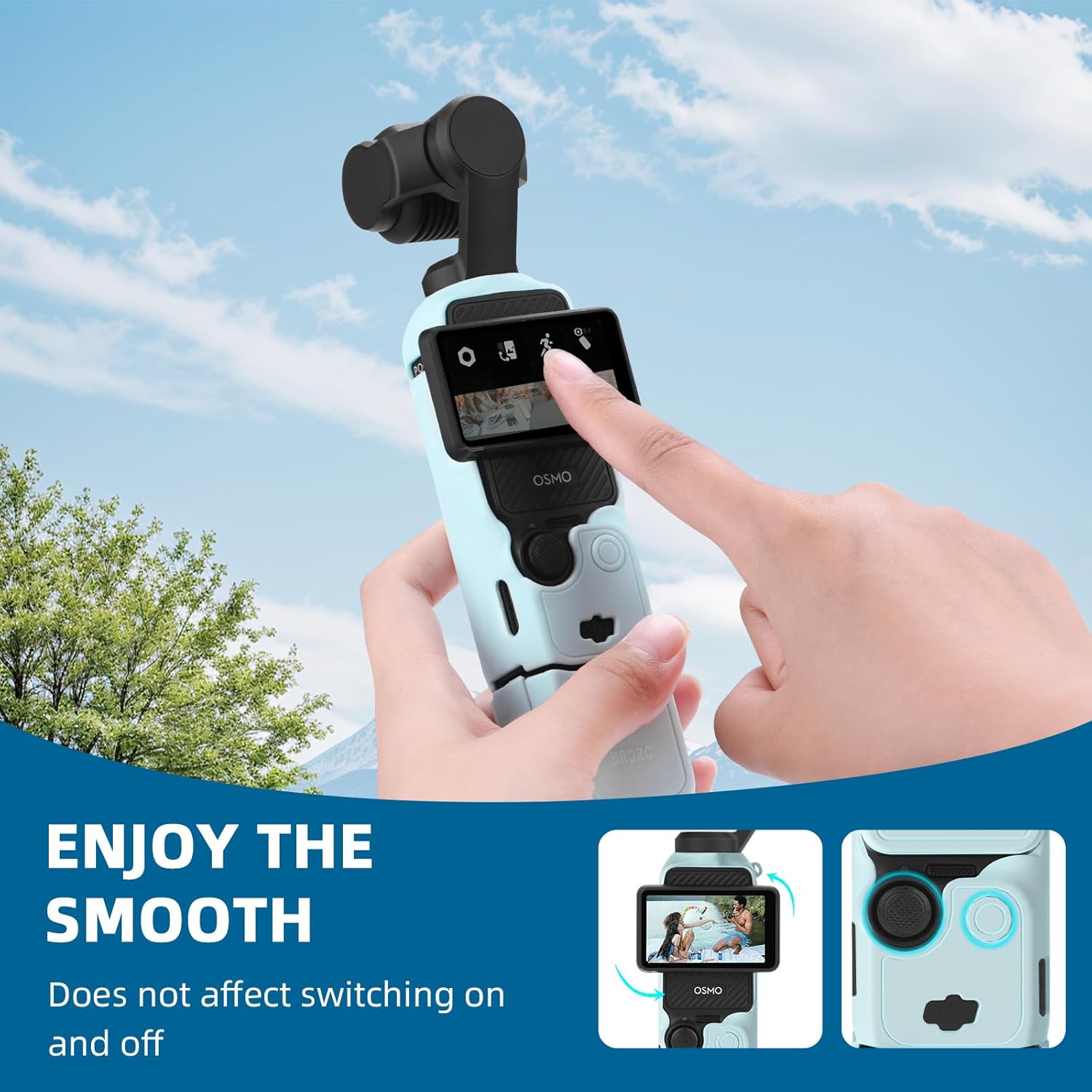 Thumbnail 4 de BRDRC Pocket 3 Silicone Cover (Purple) with Xtra Muse protective sleeve for DJI Osmo Pocket 3 Creator Combo
