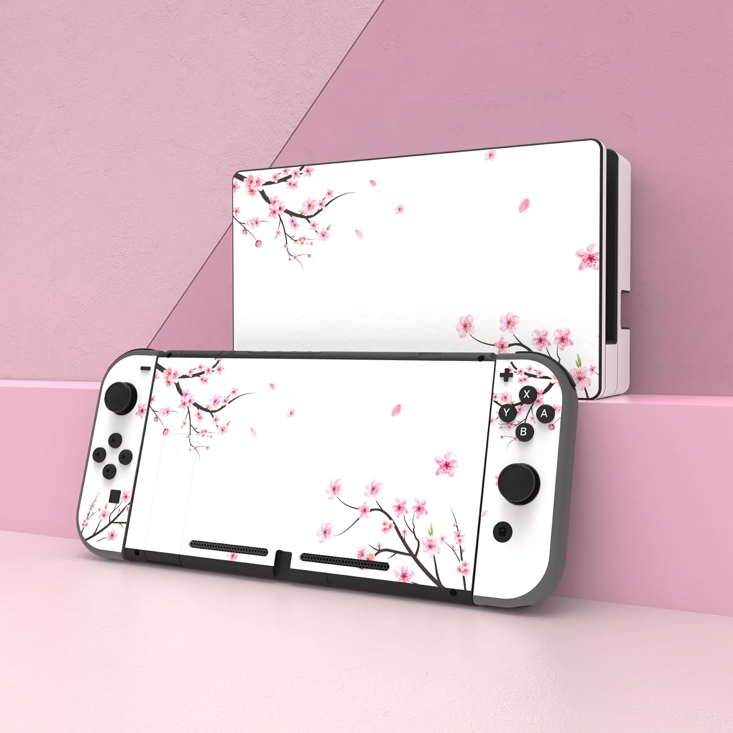 Detalle de eXtremeRate Autocollant Switch Fleurs Cerisier