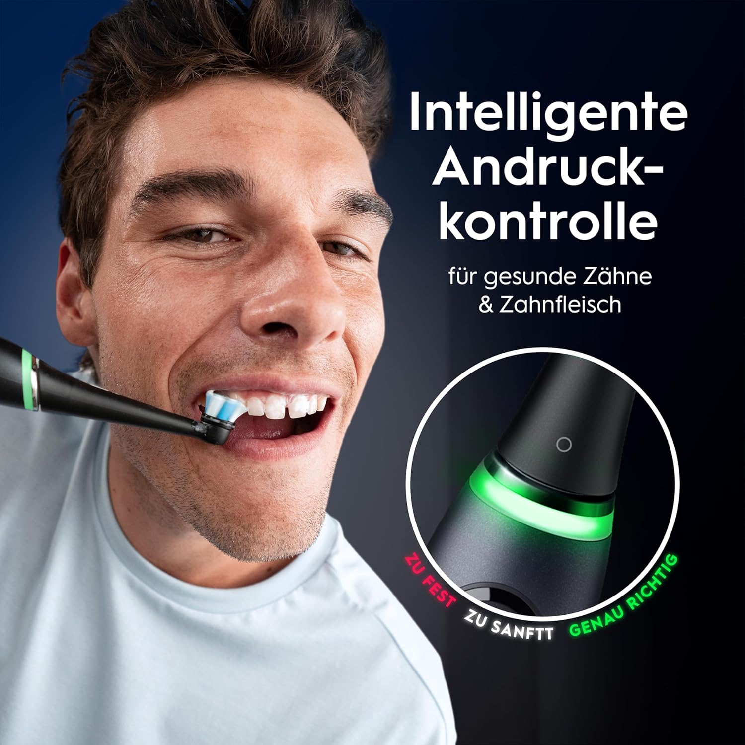 Thumbnail 6 de Oral-B iO Series 9 Elektrische Zahnbürste Doppelpack (Schwarz/Rosa) inkl. 4 Aufsteckbürsten & Lade-/Reiseetui