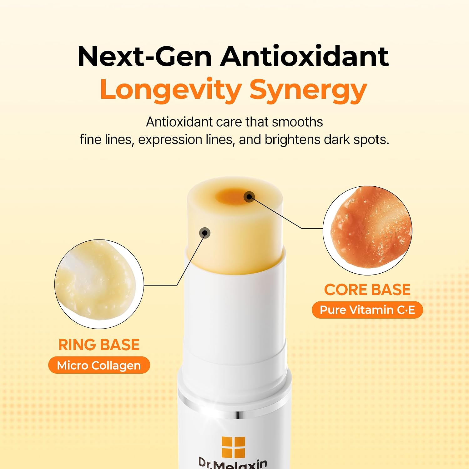 Detalle de Dr.Melaxin Mela-C·E Ferulic Core Multi Balm Stick with Vitamin C·E and Retinal