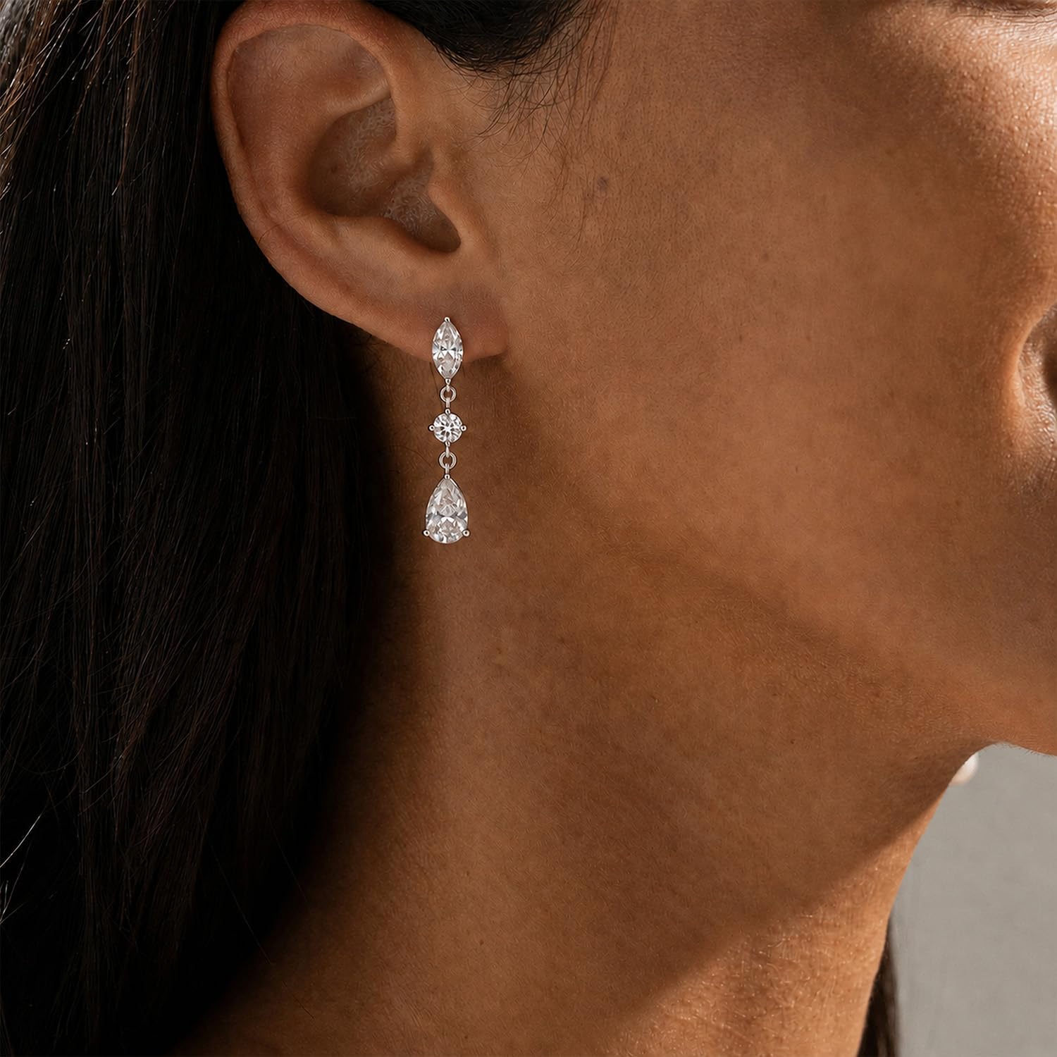 Thumbnail 6 de Dangle Earrings, 14K Gold Plated
