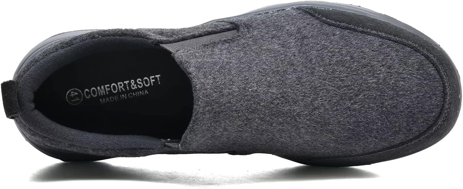 Detalle de Puxowe Slip-on Homme en Cuir Plat - Mocassins Légers et Confortables pour l’Extérieur
