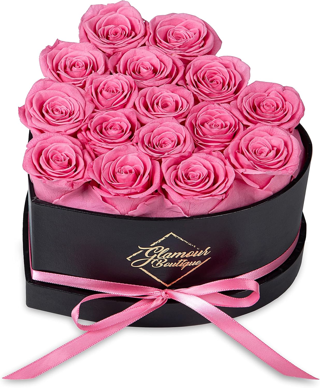 Detalle de GLAMOUR BOUTIQUE 16 Preserved Roses Box 💐