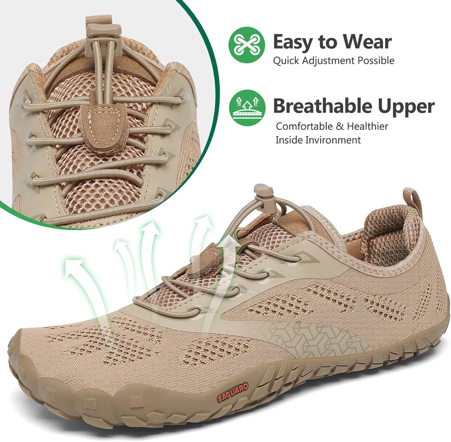 Thumbnail 3 de SAGUARO Unisex Barfußschuhe Outdoor – rutschfeste minimalistische Wasserschuhe für Alltag, Walking & Reisen (Gr. 36–48)