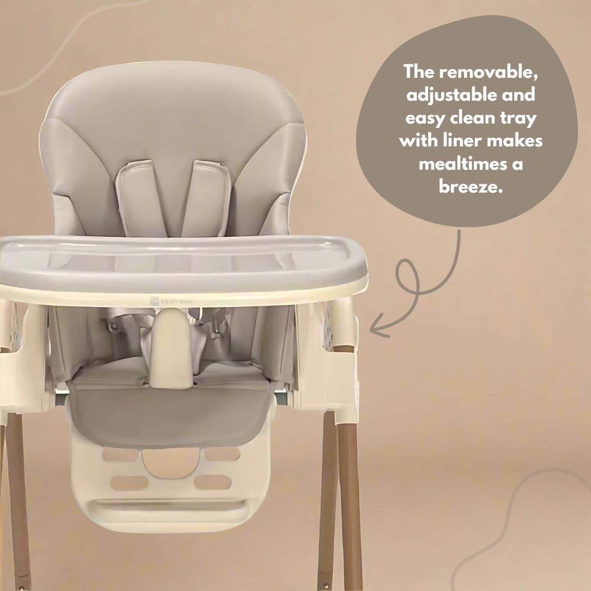Detalle 2 de Venture Flare High Chair with Adjustable Seating