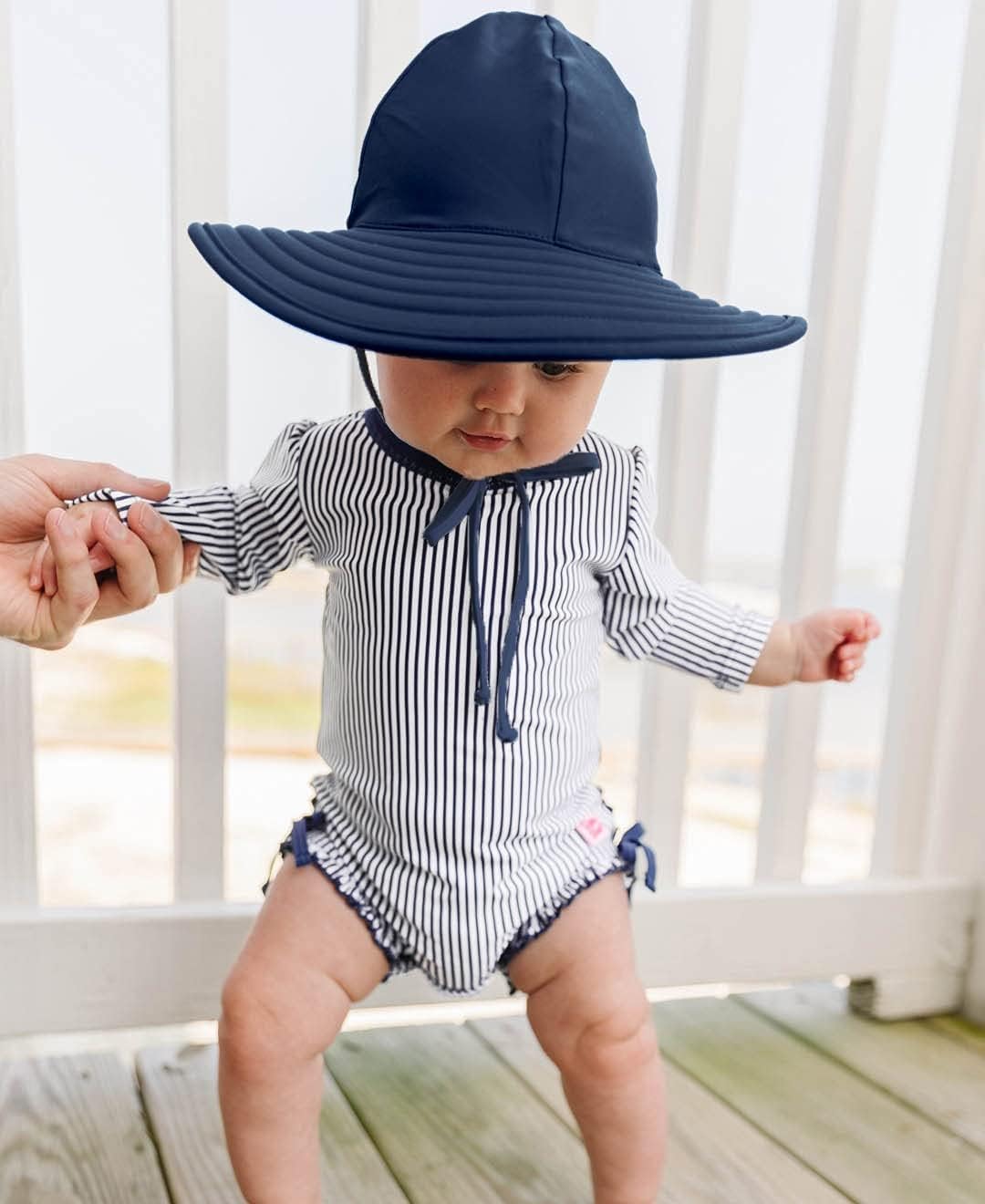 Detalle de RuffleButts Toddler Sun Hat Nylon