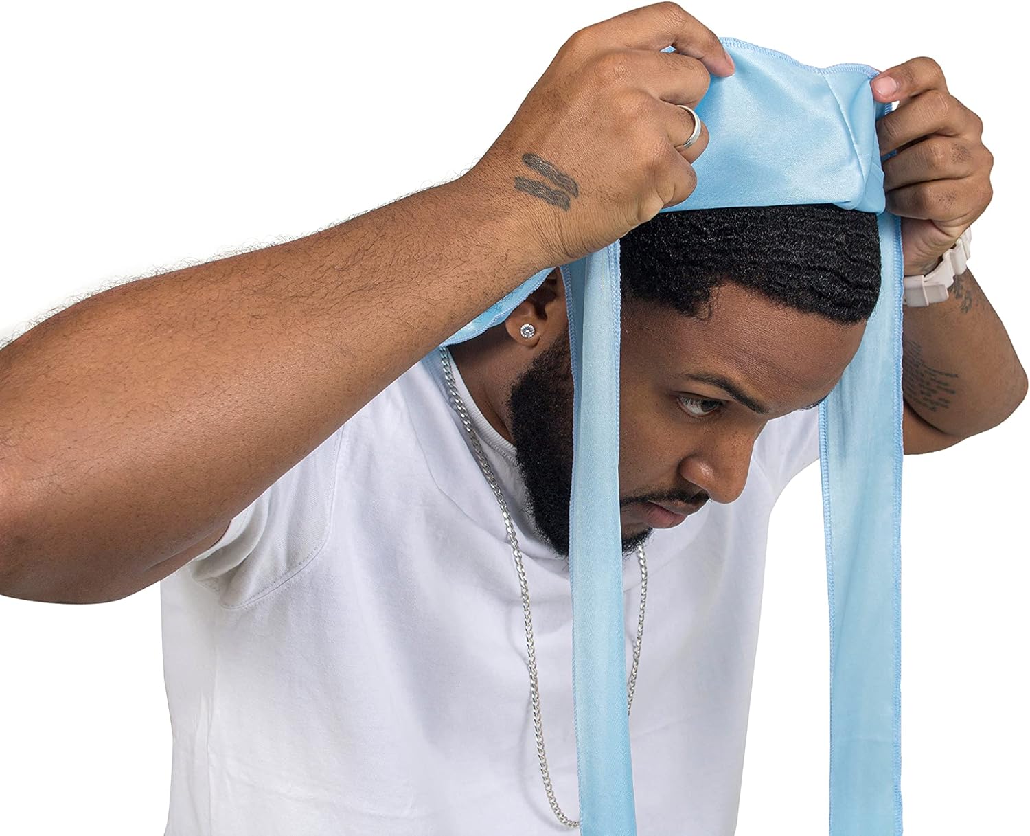 Detalle de ForceWave Silky Durag Pack 43-inch Tail