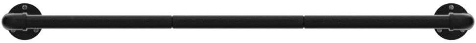 Detalle 2 de SONGMICS HSR67BK02 Wall-Mounted Clothes Rails, Set of 2, Matte Black