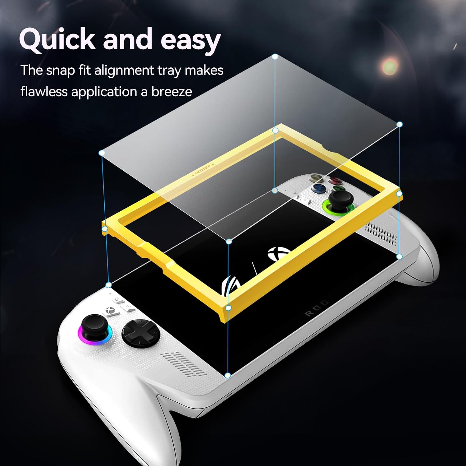 Thumbnail 1 de ivoler Matte Tempered Glass Screen Protector for ASUS ROG Xbox Ally & Ally X, 3-Pack