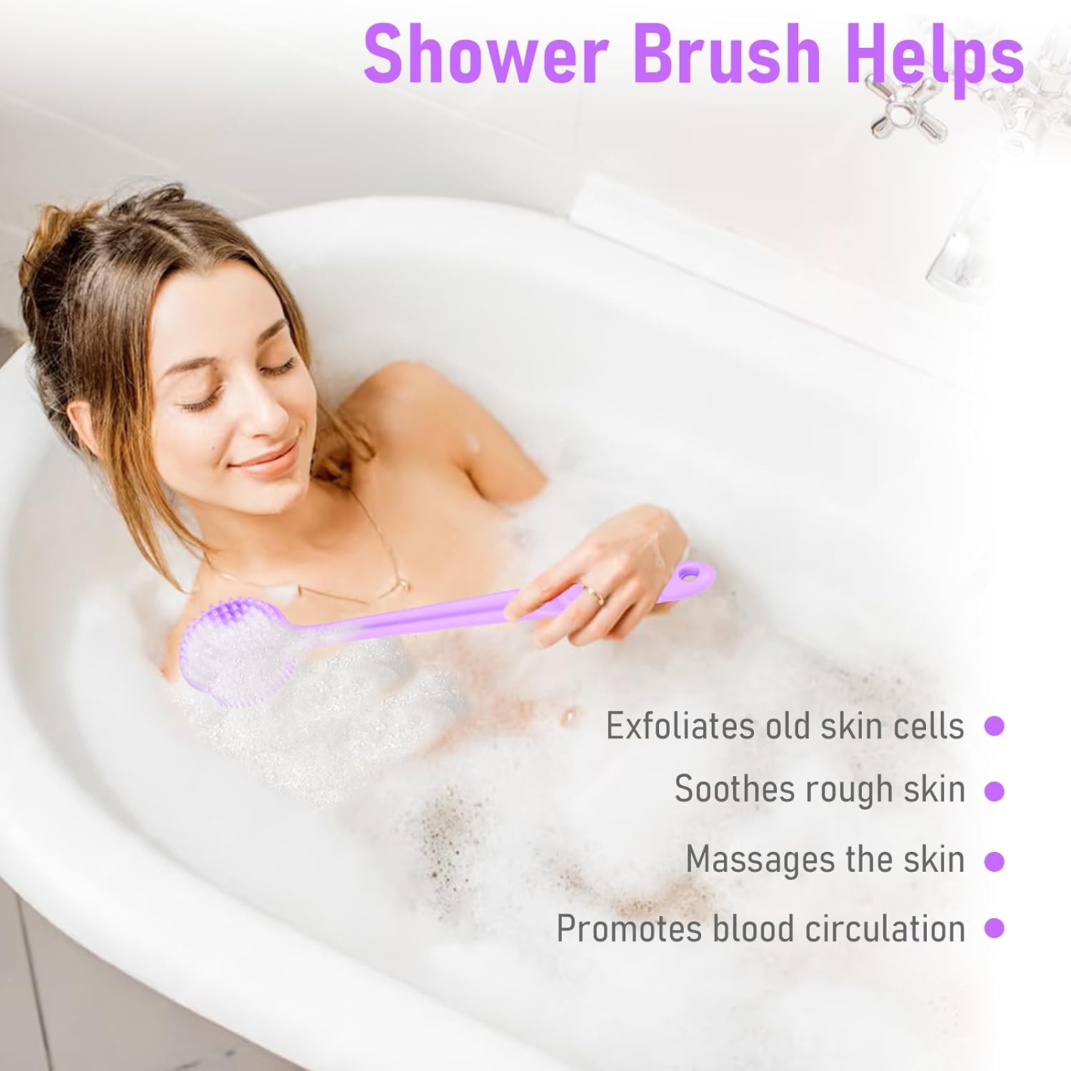 Thumbnail 5 de KXF Silicone Back Scrubber 37.5cm long handle