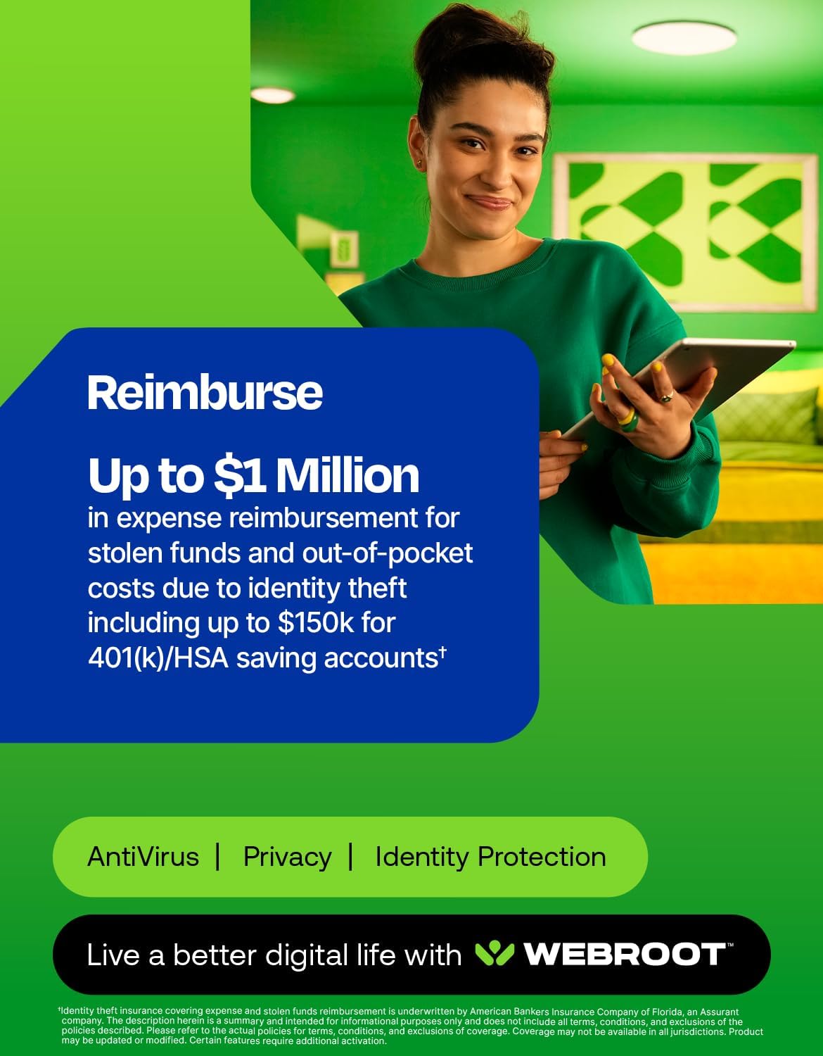 Detalle 2 de Webroot Premium 2026 with Allstate Identity Protection, 10 Devices, 1 Year