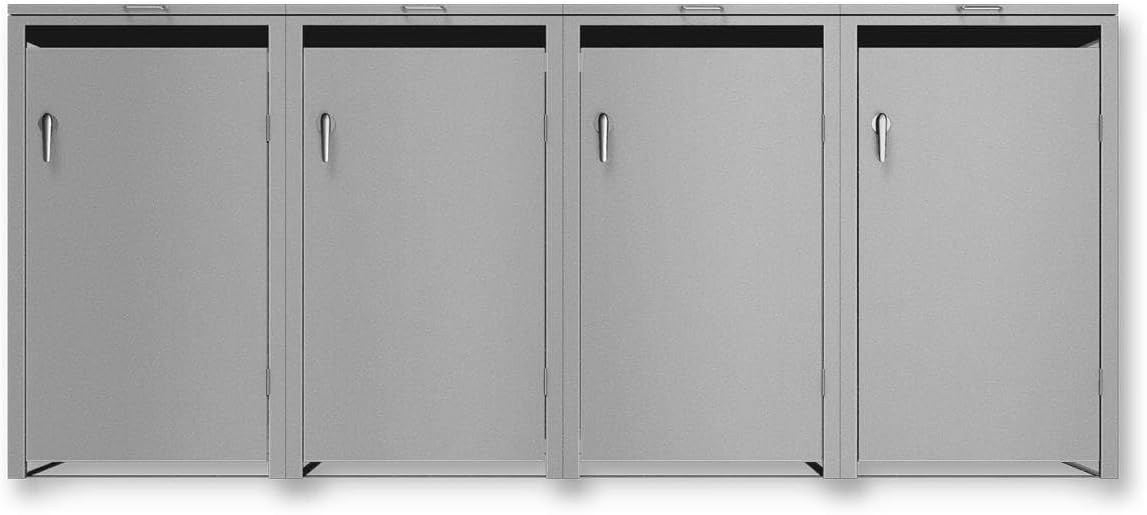 Detalle 2 de Metzler Mülltonnenbox 4er 240L