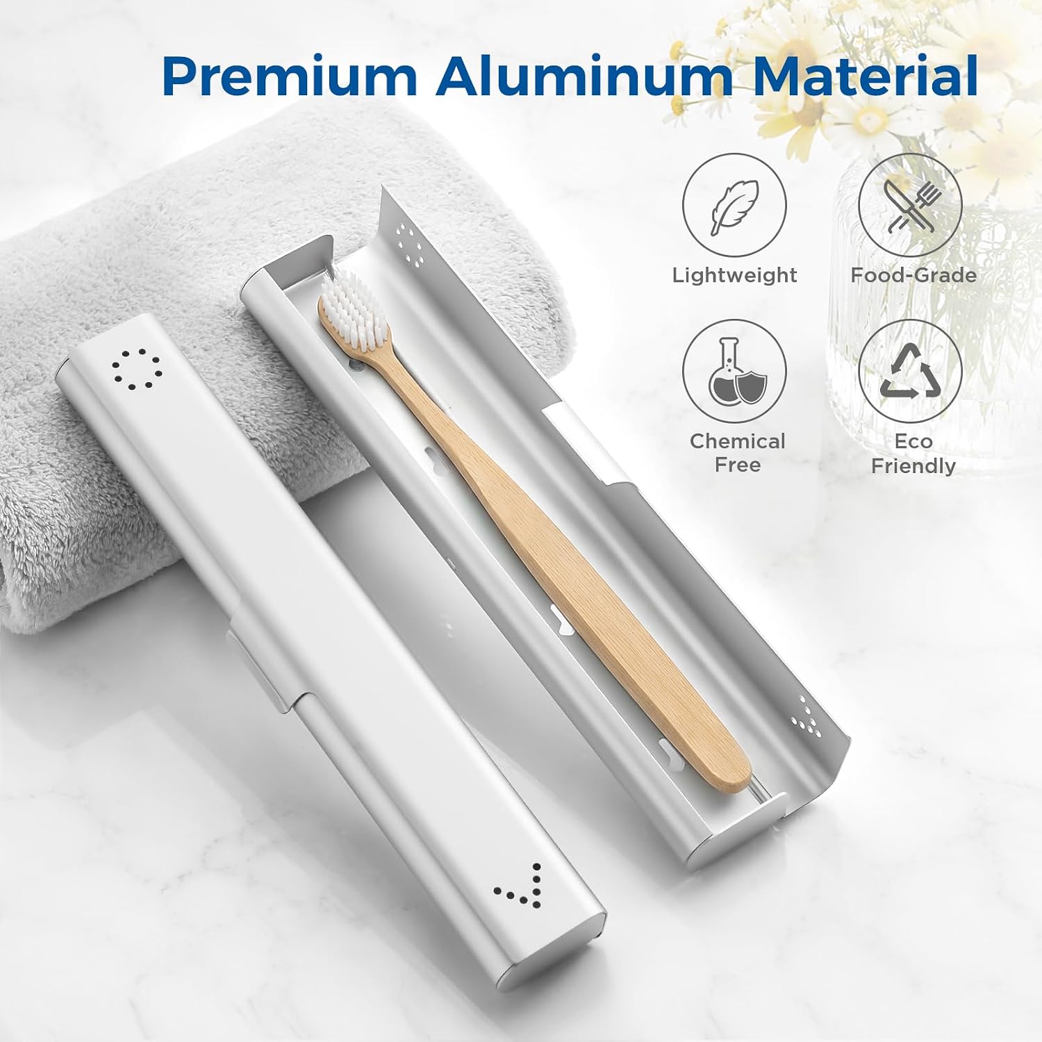 Detalle 2 de Joycation Aluminum Toothbrush Travel Case
