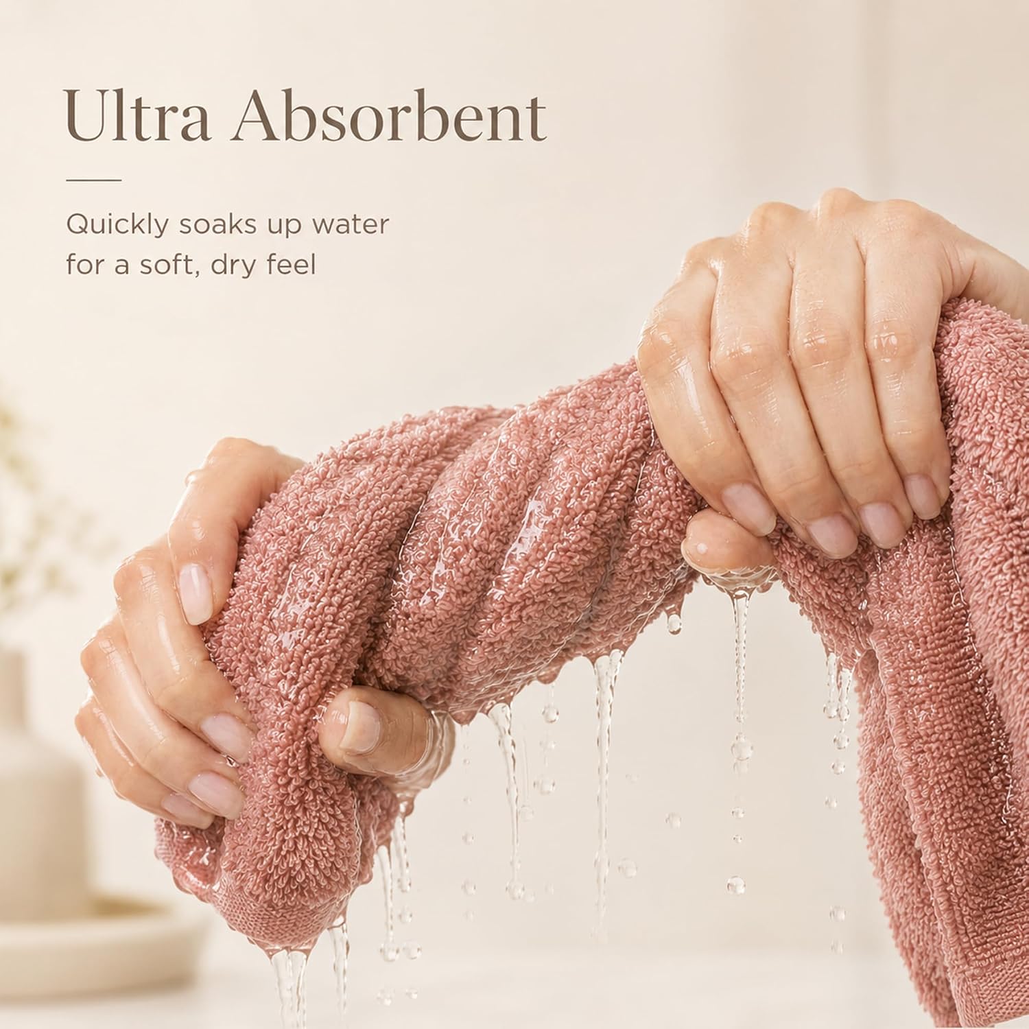 Detalle de Konssy Maoquan-Xiezhuangjin-2Dai-Tuo Cotton Terry Face Cloths, 6-Pack