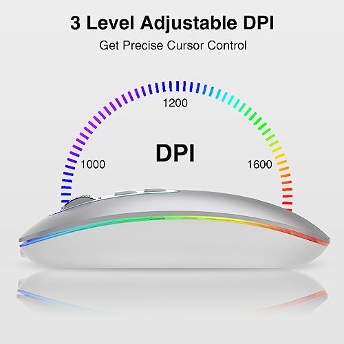 Thumbnail 5 de cimetech Bluetooth ratón recargable 2 modos