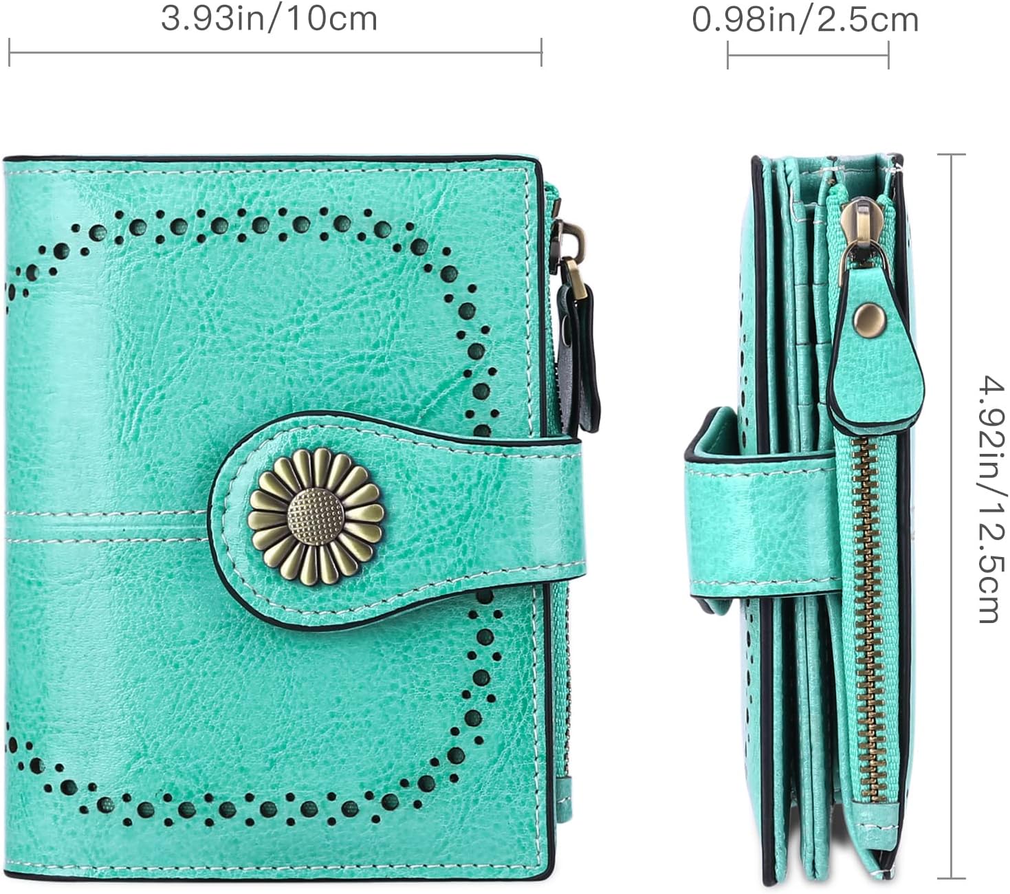 Detalle 2 de SENDEFN Bifold Leather Wallet with RFID Blocking and 16 Card Slots