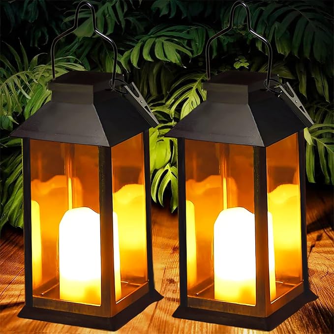 Detalle de Yowin Farolillos Solares para Exterior 🌟 2 Piezas Decorativas