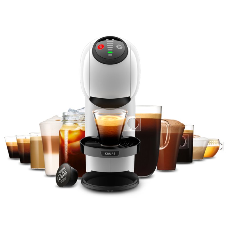 Detalle de Krups Genio S Cafetera Dolce Gusto Blanca 300 ml